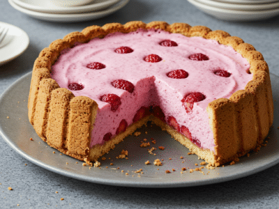 Charlotte aux fraises sans lactose