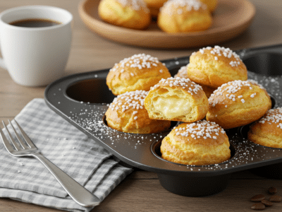 Chouquettes sans lactose, légères et croustillantes