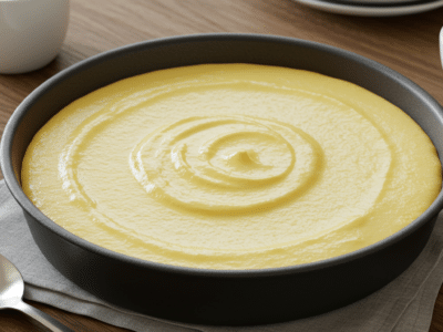 Crème anglaise végétalienne sans œuf ni lait