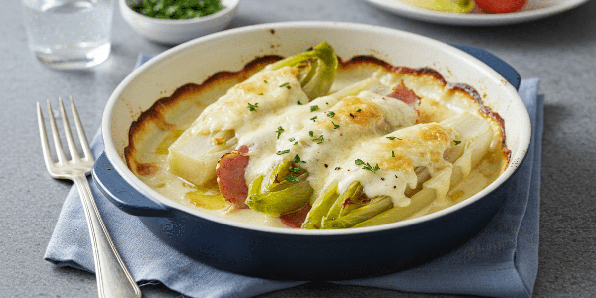 Endives au jambon sans lactose