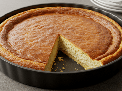 Flan pâtissier sans lait classique et savoureux