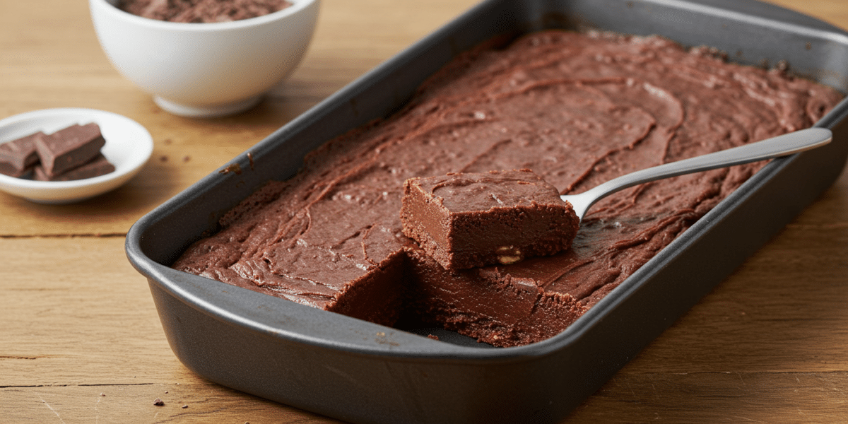 Fudge au chocolat sans lait concentré