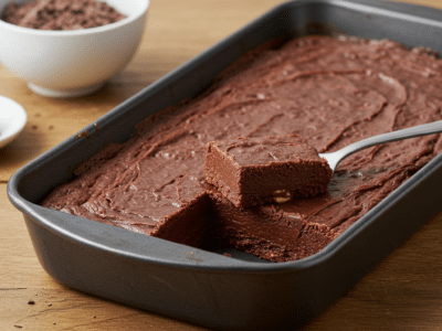 Fudge au chocolat sans lait concentré