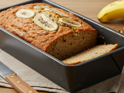Gâteau à la banane sans lait moelleux