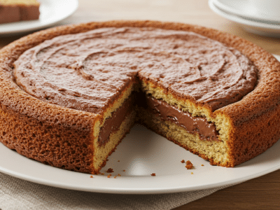 Gâteau au Nutella sans lait : moelleux et fondant
