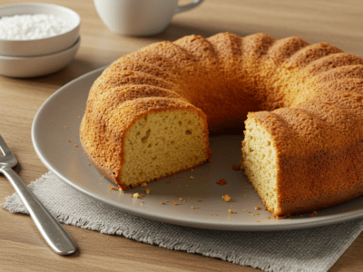 Gâteau moelleux sans protéine de lait de vache