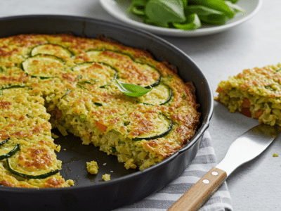 Galette de légumes sans gluten et sans lactose