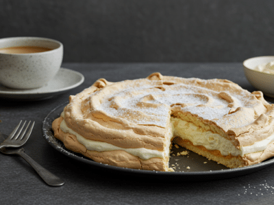 Merveilleux sans lactose : Délice léger à la meringue et crème chantilly végétale