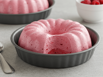 Mousse de framboise sans lactose légère et gourmande
