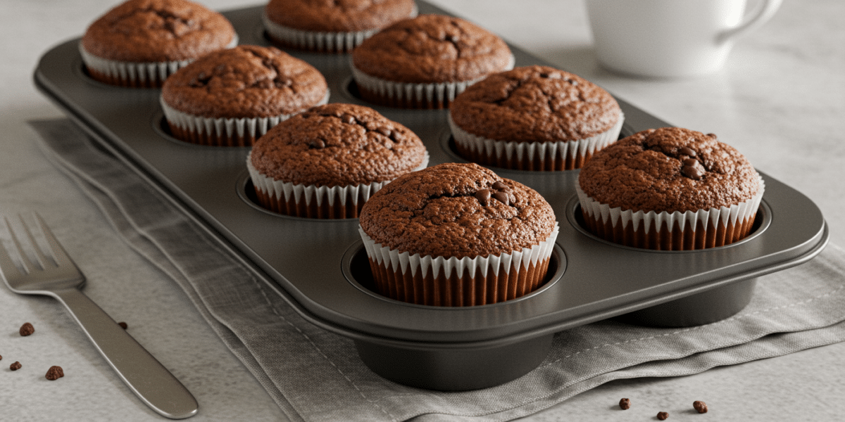 Muffins aux pépites de chocolat sans lait