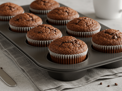 Muffins aux pépites de chocolat sans lait