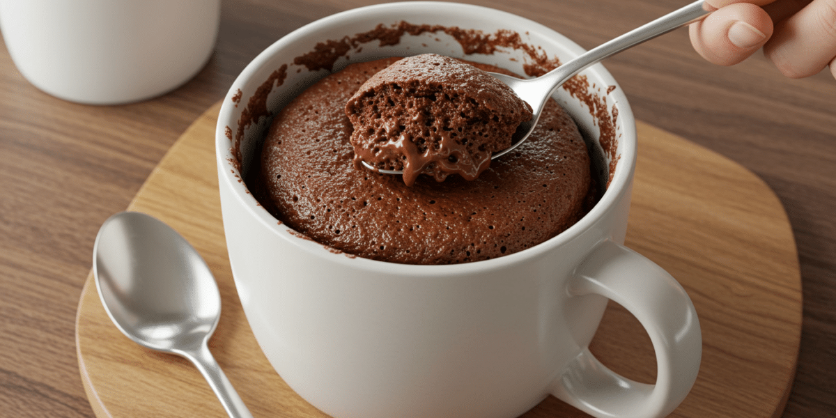 Mug Cake Nutella sans Lait – Gâteau Express et Moelleux