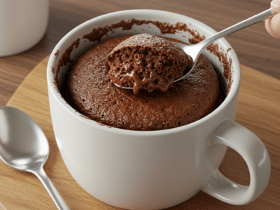Mug Cake Nutella sans Lait – Gâteau Express et Moelleux