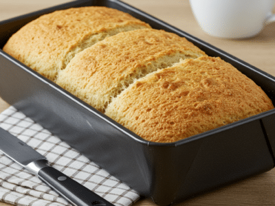 Pain à la farine de maïs sans gluten et sans lactose
