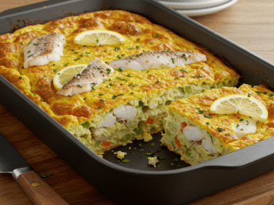 Pain de poisson sans lactose, moelleux et savoureux