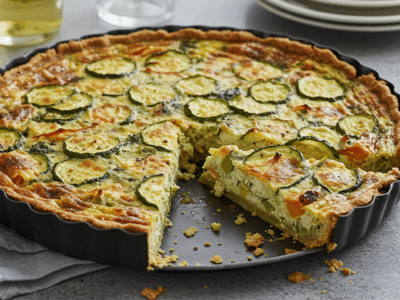 Quiche Sans Œuf et Sans Lait aux Légumes de Saison