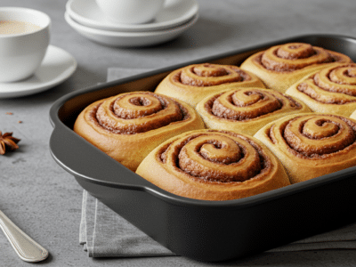 Recette de Cinnamon Rolls Sans Lait moelleux et parfumés