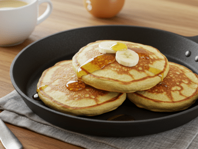 Recette de Pancakes sans Lait ni Œufs, moelleux et légers