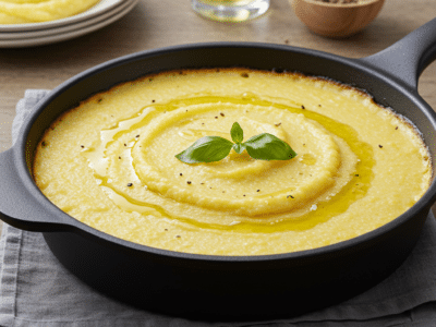 Recette de polenta sans lait crémeuse et savoureuse