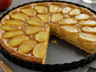 Tarte Tatin sans lactose : une gourmandise caramélisée et légère