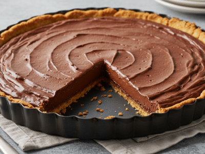 Tarte au chocolat sans lactose