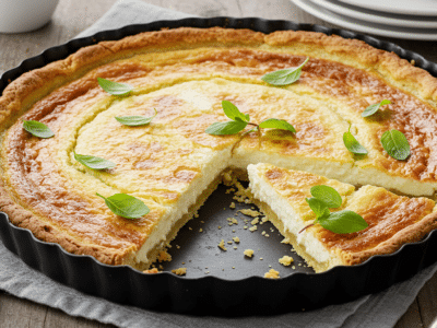 Tarte au fromage blanc sans lactose