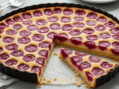 Tarte aux groseilles sans lactose