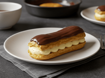Éclair au chocolat sans lactose