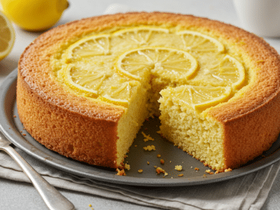 Cake au citron sans lait moelleux et parfumé