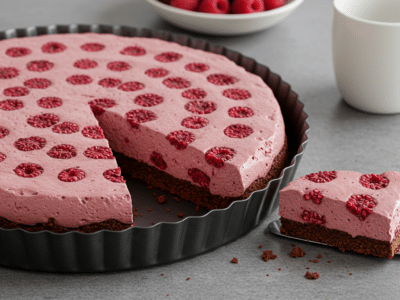 Entremet Chocolat et Framboise Sans Lait