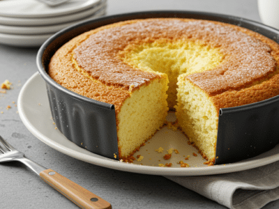 Gâteau au lait moelleux cuit au micro-ondes