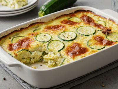 Gratin de courgette sans lait de vache