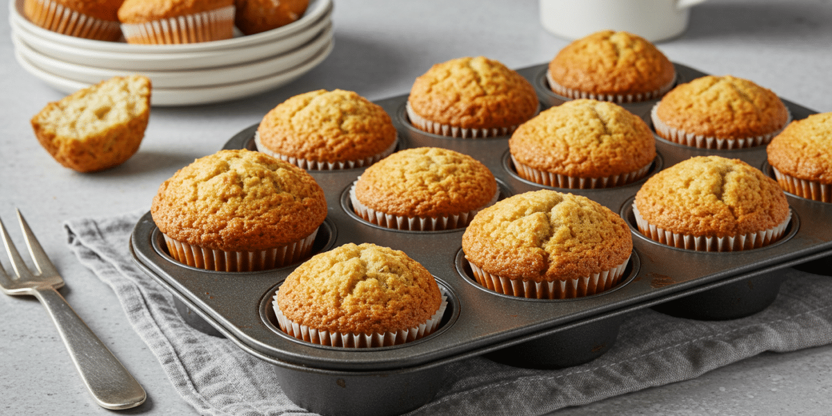 Muffins nature sans lait moelleux et savoureux