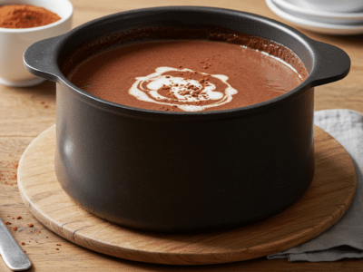 Recette du vrai chocolat chaud sans lait, onctueux et savoureux