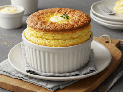 Soufflé au fromage sans lait – Recette légère et savoureuse