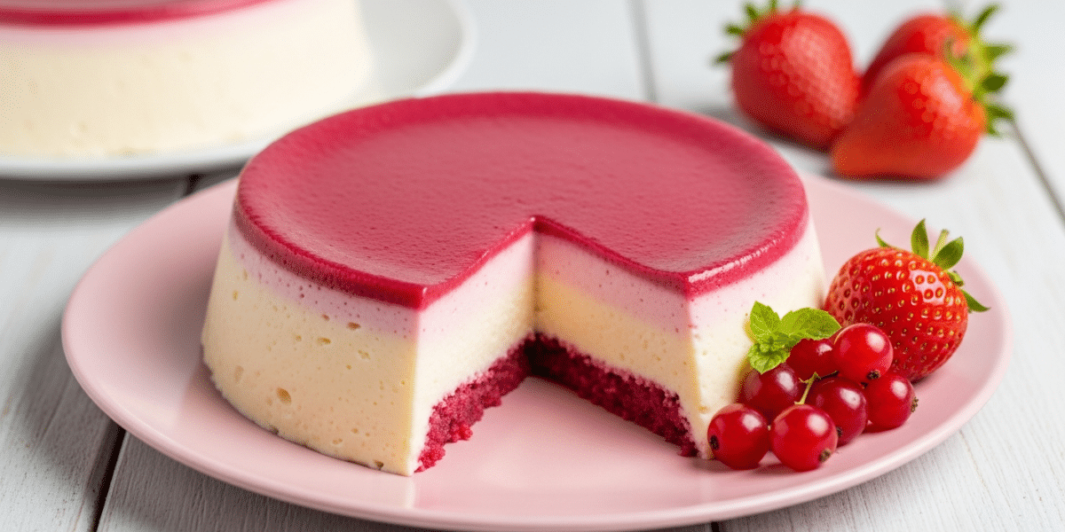Bavarois sans sucre aux fruits rouges