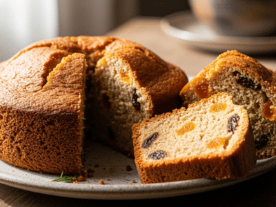 Cake moelleux sans sucre ajouté