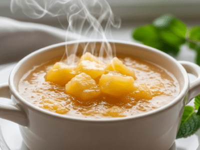 Compote de pommes sans sucre ajouté
