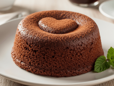 Fondant au chocolat sans sucre ajouté