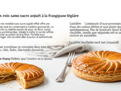 Galette des rois sans sucre ajoutée à la frangipane légère
