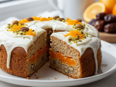 Gâteau à la carotte sans sucre ajouté