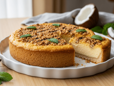 Gâteau à la Noix de Coco sans Sucre