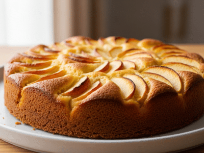 Gâteau aux pommes sans sucre ajouté