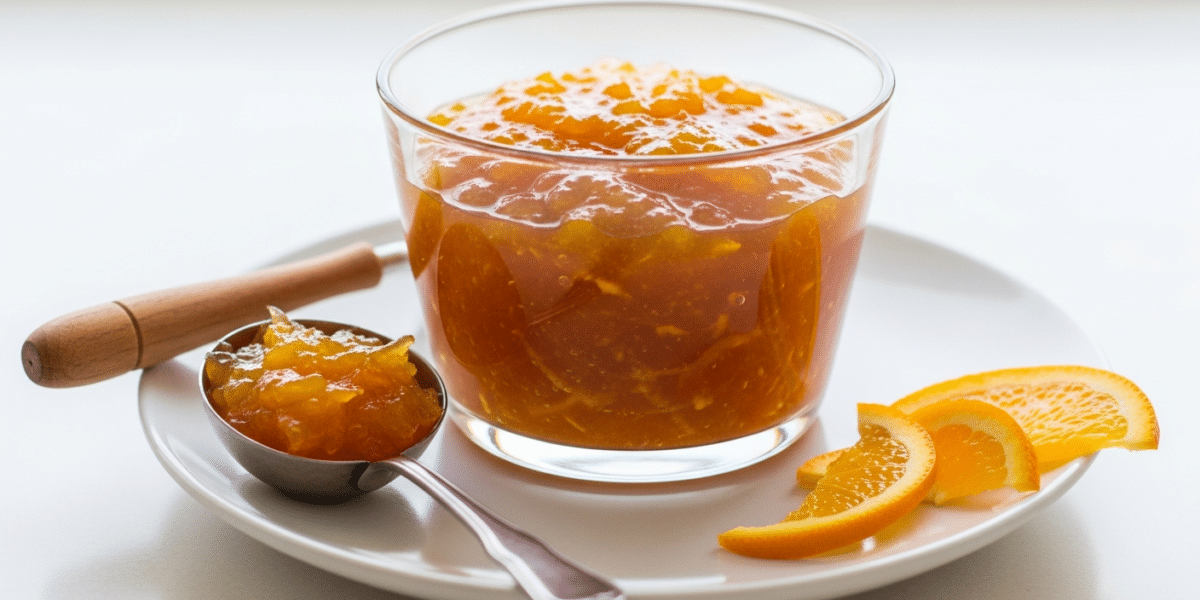 Marmelade d&rsquo;orange sans sucre ajoutée