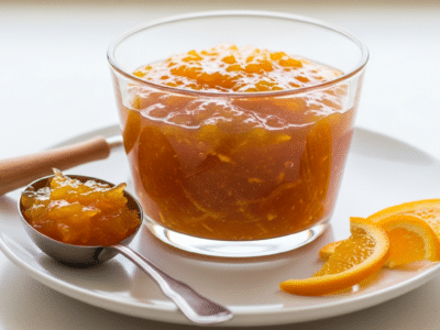 Marmelade d&rsquo;orange sans sucre ajoutée
