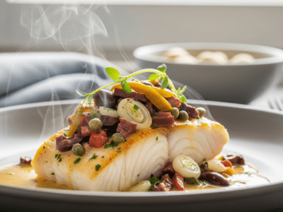 Poisson à la Bordelaise sans vin blanc