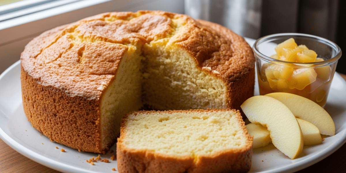 Quatre-quart sans sucre ajouté, moelleux et léger