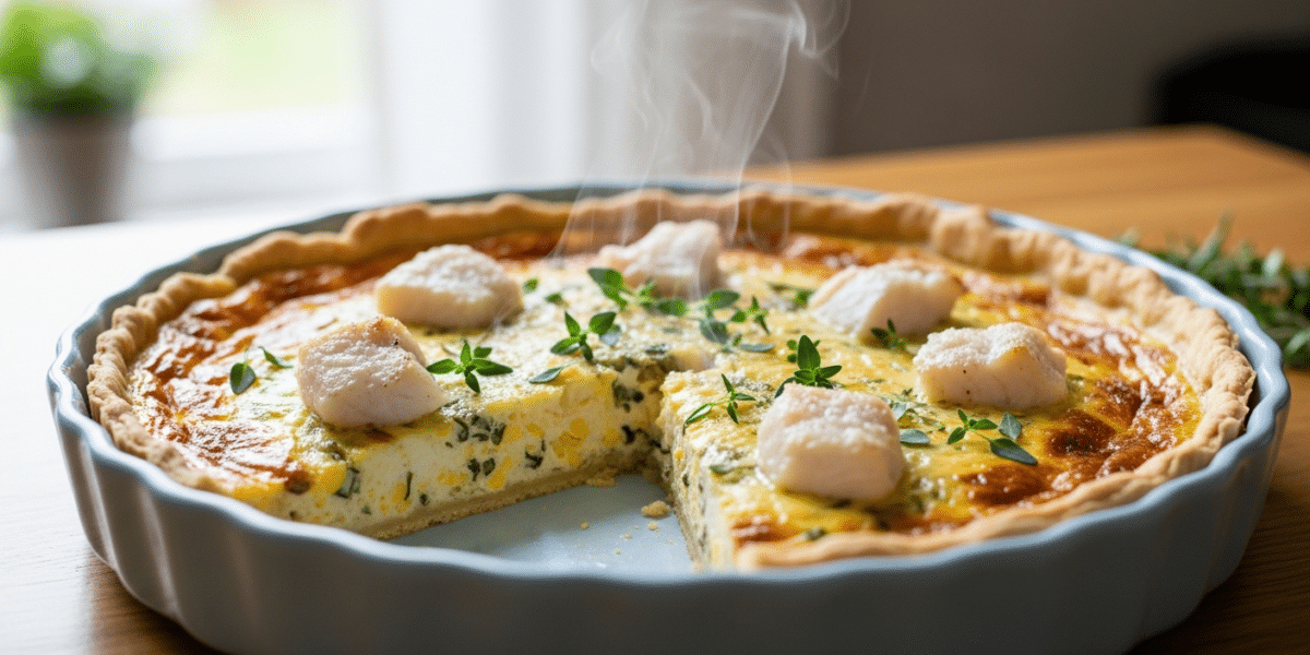 Quiche au poisson sans pâte – recette légère et savoureuse