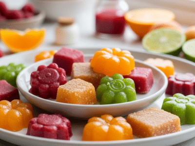 Recette de bonbons sans sucre maison au sirop de fruits