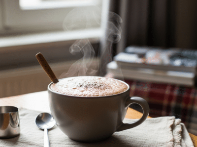 Recette de chocolat chaud sans sucre, savoureux et naturel